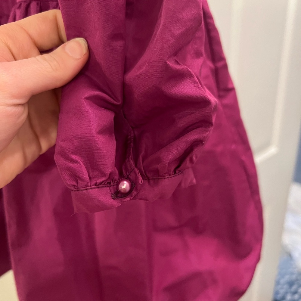 Zara Taffeta Voluminous Raspberry Dress - Picture 3 of 6